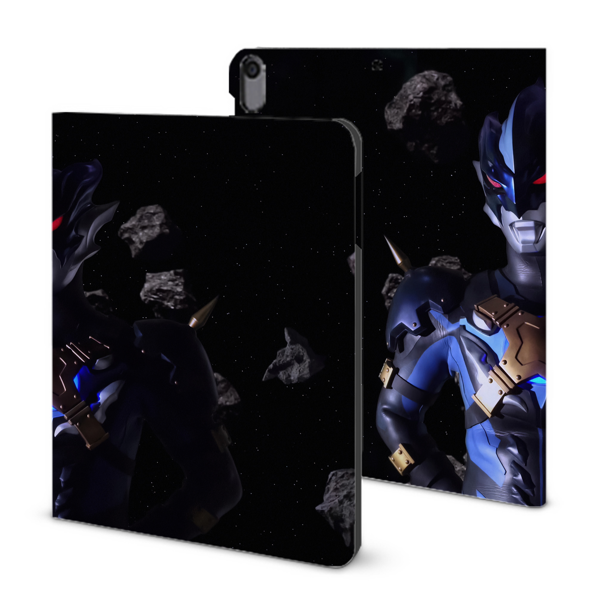 （画像用） ウルトラマン Ultraman IPad ケース ブック型 PUレザー TPU 耐衝撃 軽量 薄型 ペン収納なし 全面保護 IPad 各モデル対応